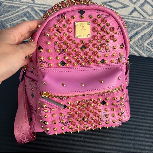 Visetos Swarovski Mini Stark Diamond Backpack Cognac - Picture 11 of 11